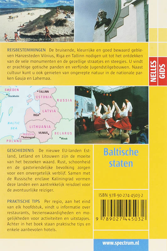 Achterkant van Estland, letland, Litouwen en Kaliningrad