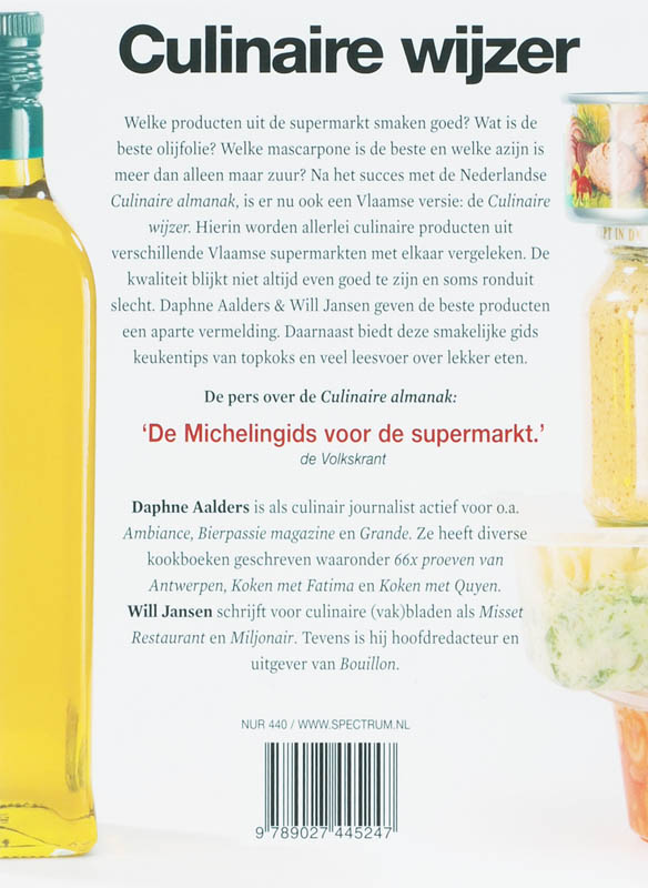 Achterkant van 2007 Vlaamse editie