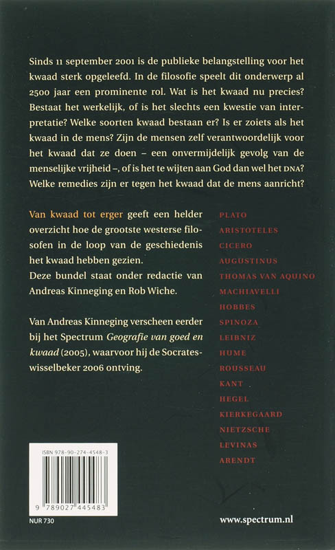 Achterkant van Van kwaad tot erger
