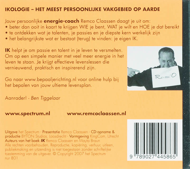 Achterkant van Ik