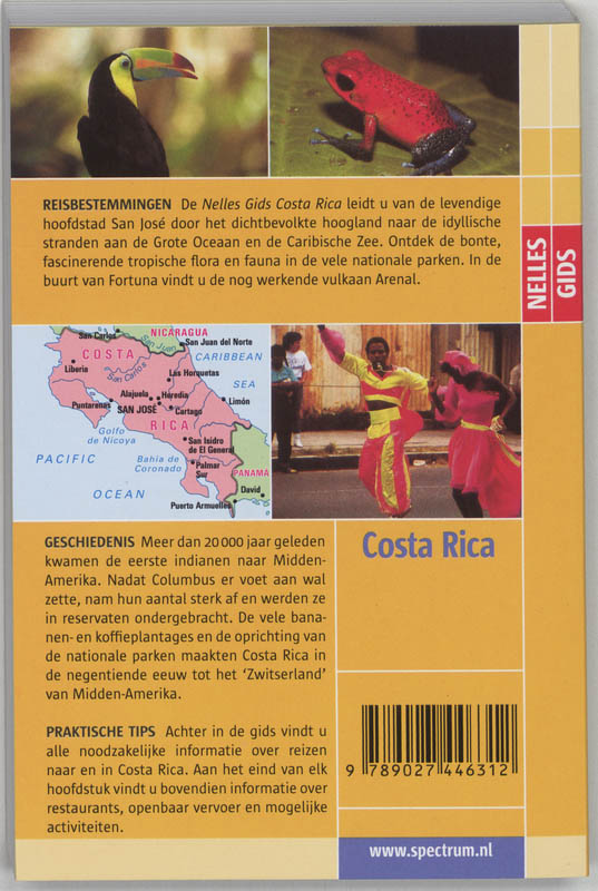 Achterkant van Nelles gids Costa Rica