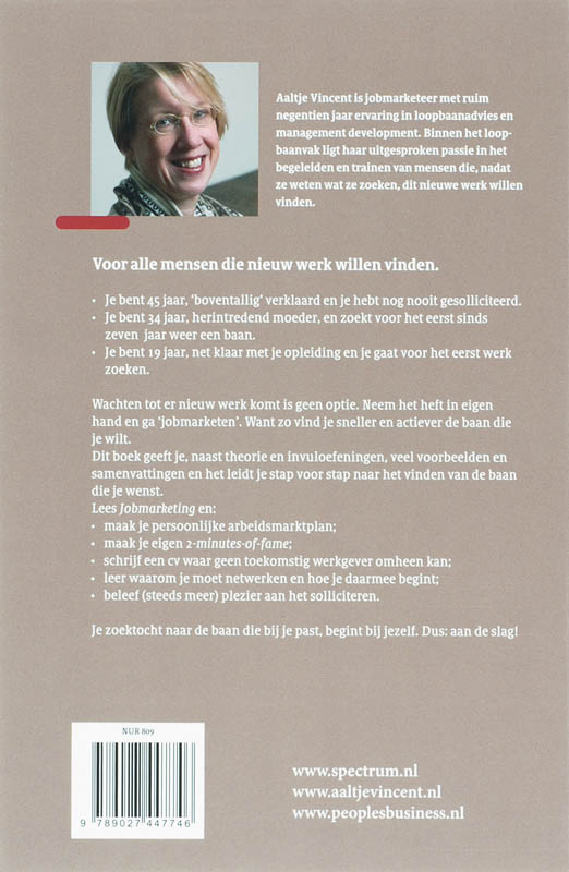 Achterkant van Jobmarketing
