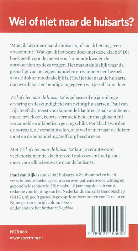 Achterkant van Wel of niet naar de huisarts?