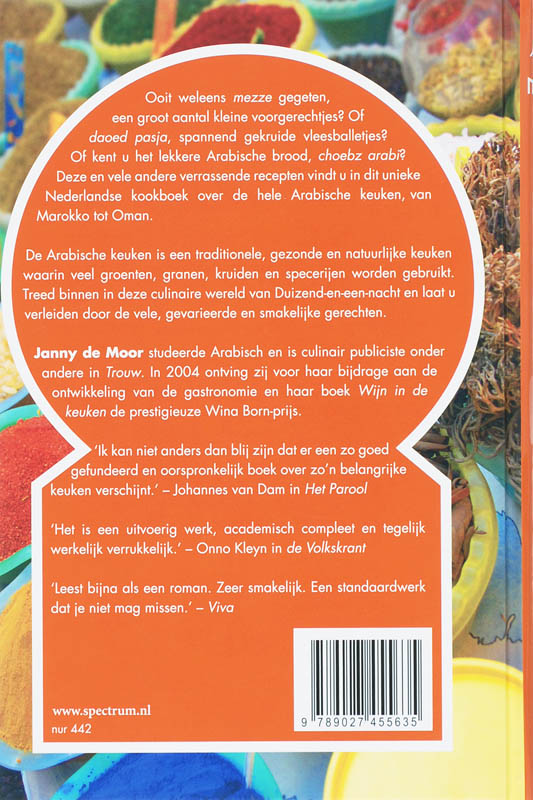 Achterkant van Arabisch Kookboek