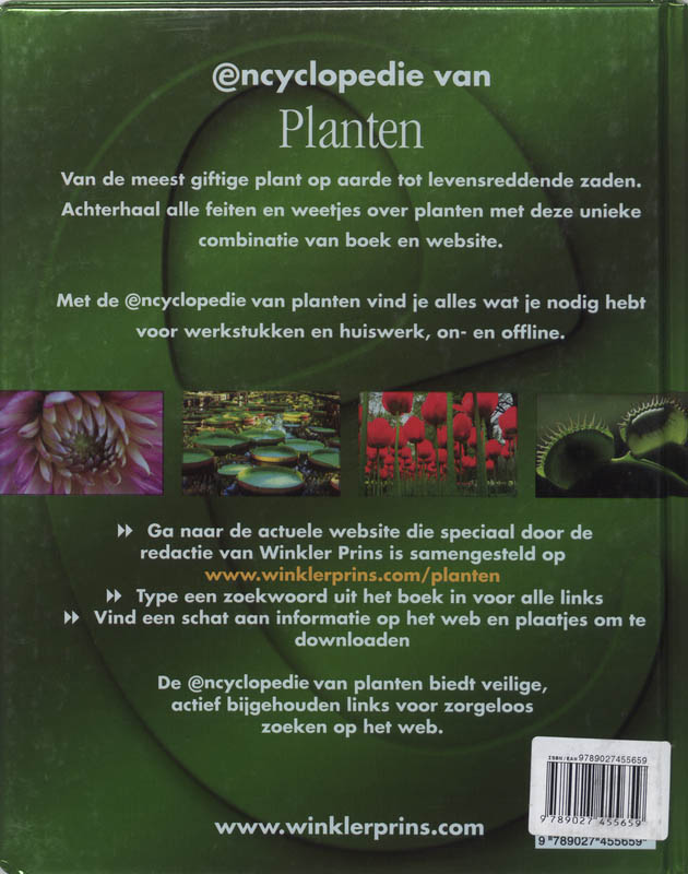 Achterkant van E-Encyclopedie Planten