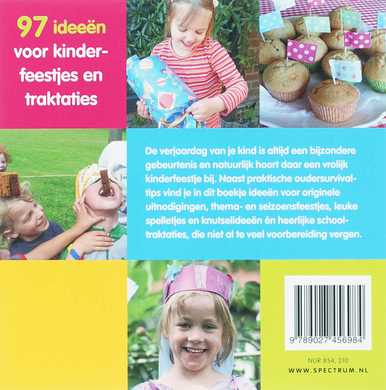 Achterkant van 97 Ideeën voor kinderfeestjes en -traktaties