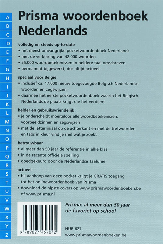 Achterkant van BE