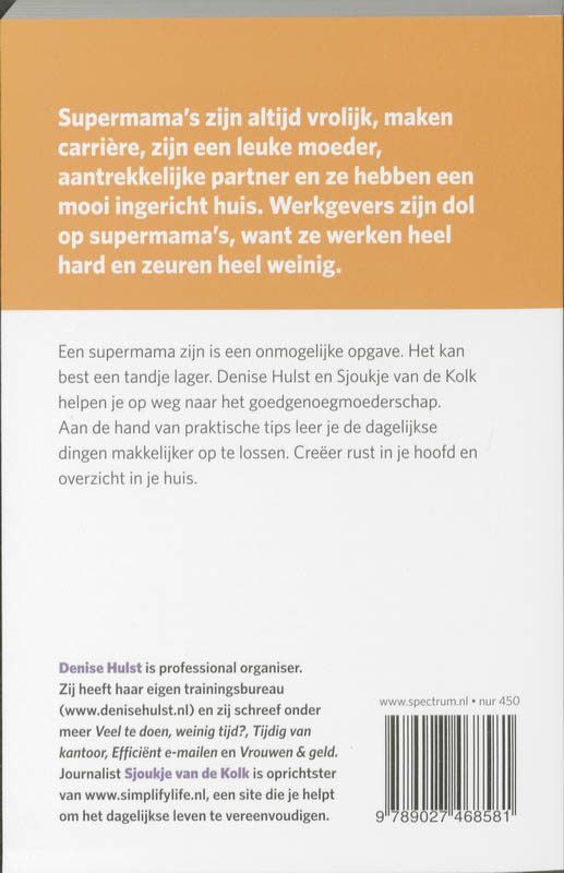 Achterkant van Exit supermama