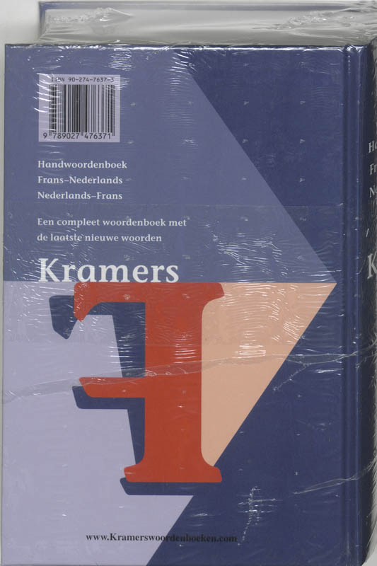 Achterkant van Frans-Nederlands Nederlands-Frans