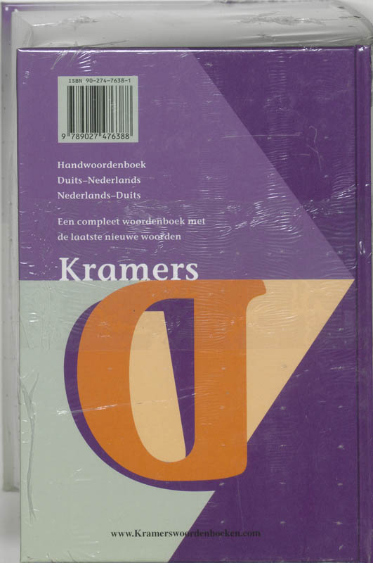 Achterkant van Duits-Nederlands/Nederlands-Duits