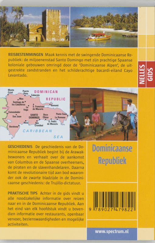 Achterkant van Nelles gids Dominicaanse Republiek