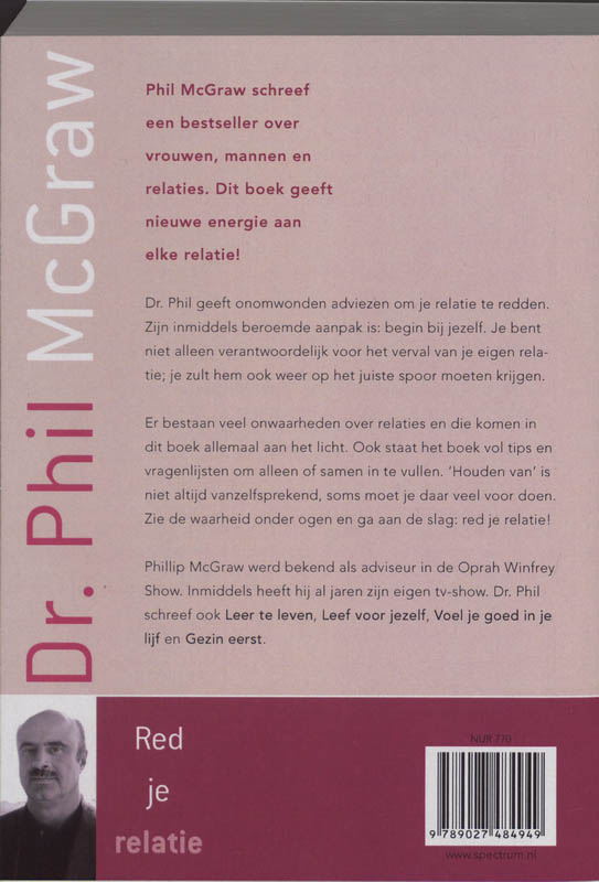 Achterkant van Red je relatie!