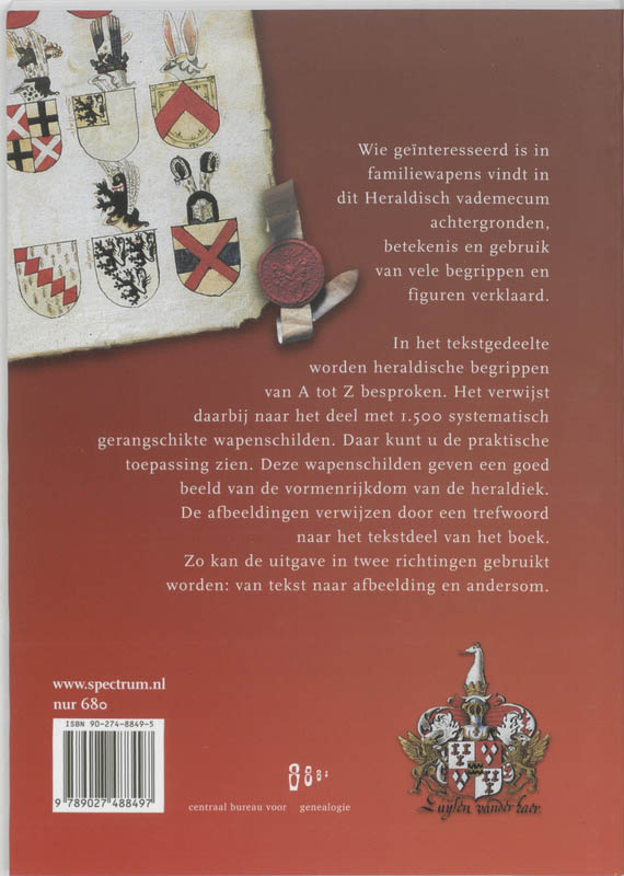 Achterkant van Heraldisch vademecum