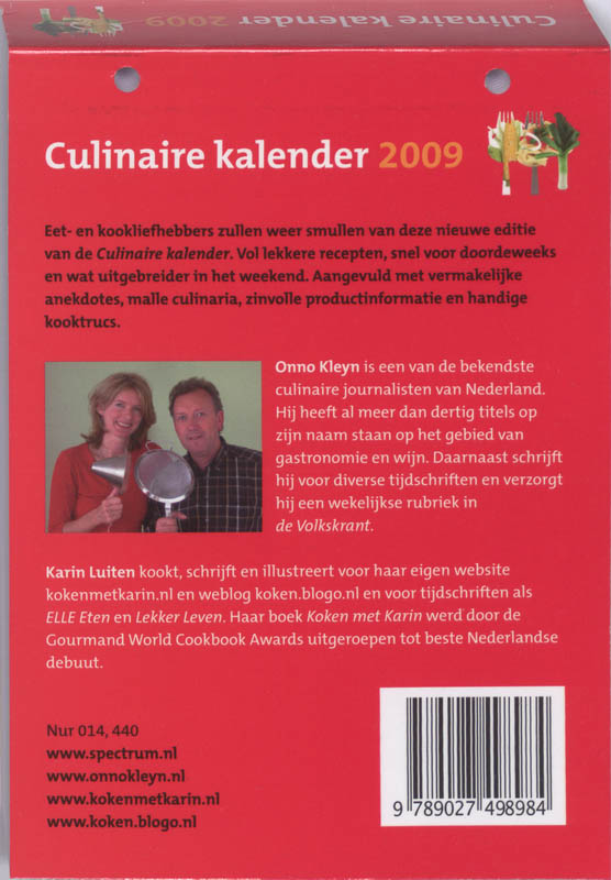 Achterkant van 2009