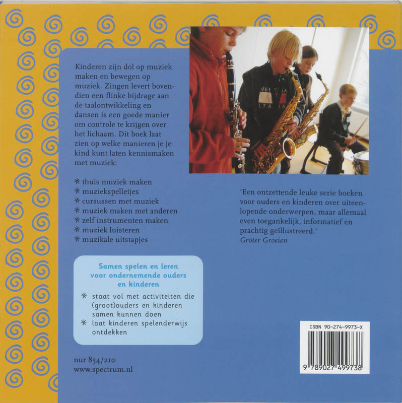 Achterkant van Kinderen en muziek