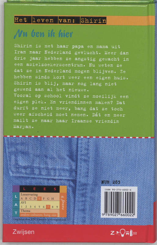 Achterkant van Nu ben ik hier