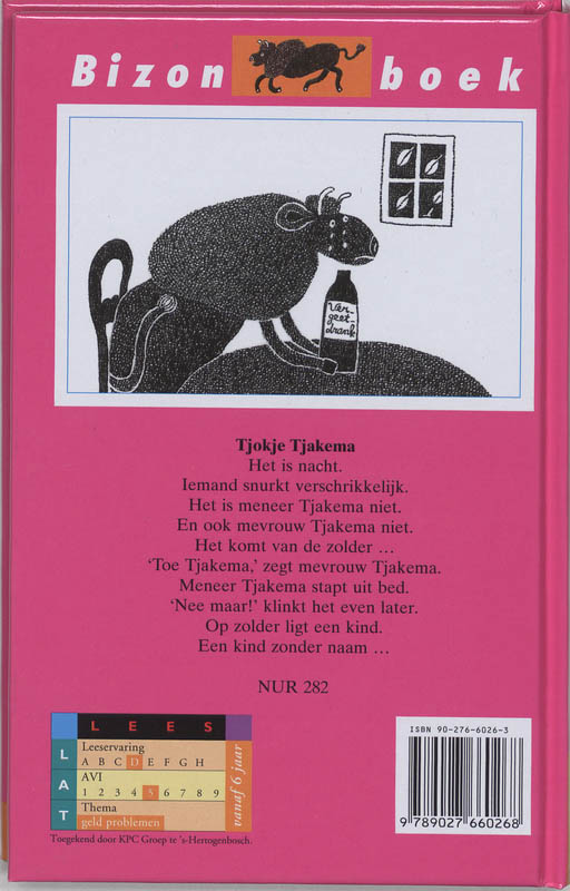 Achterkant van Tjokje Tjakema