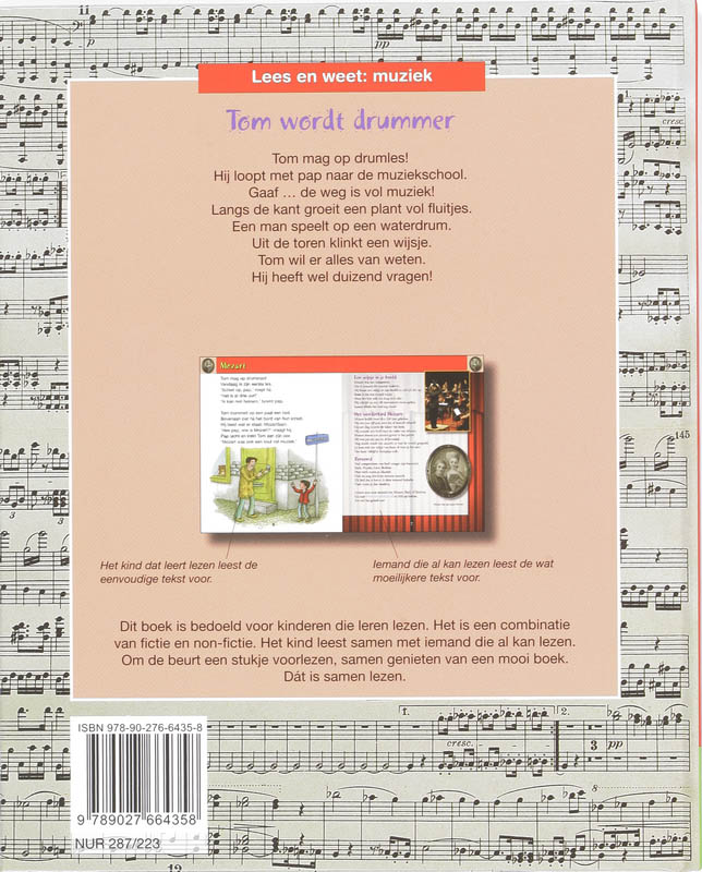 Achterkant van Tom wordt drummer