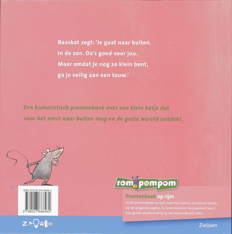 Achterkant van Avonturenkat