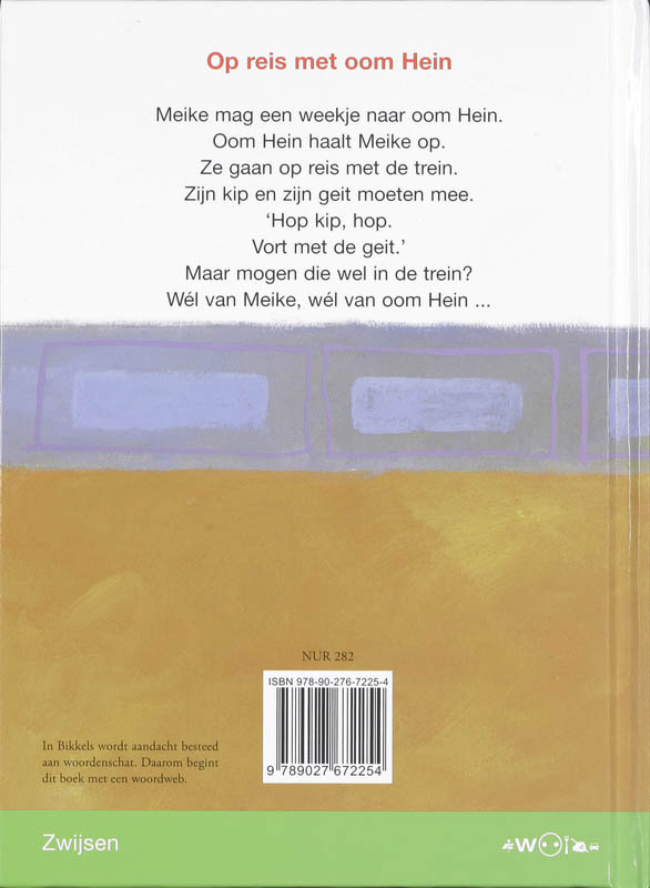 Achterkant van Op reis met oom Hein