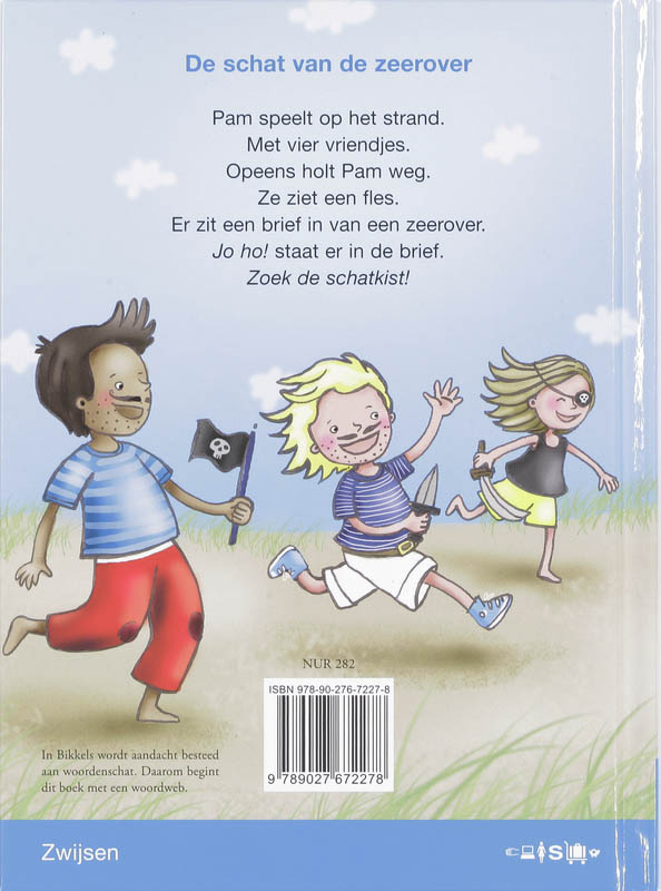 Achterkant van De schat van de zeerover