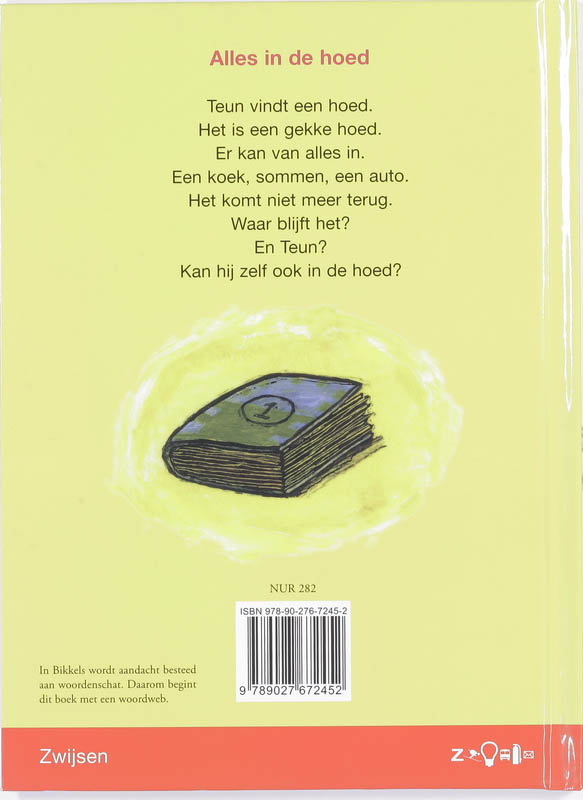 Achterkant van Alles in de hoed