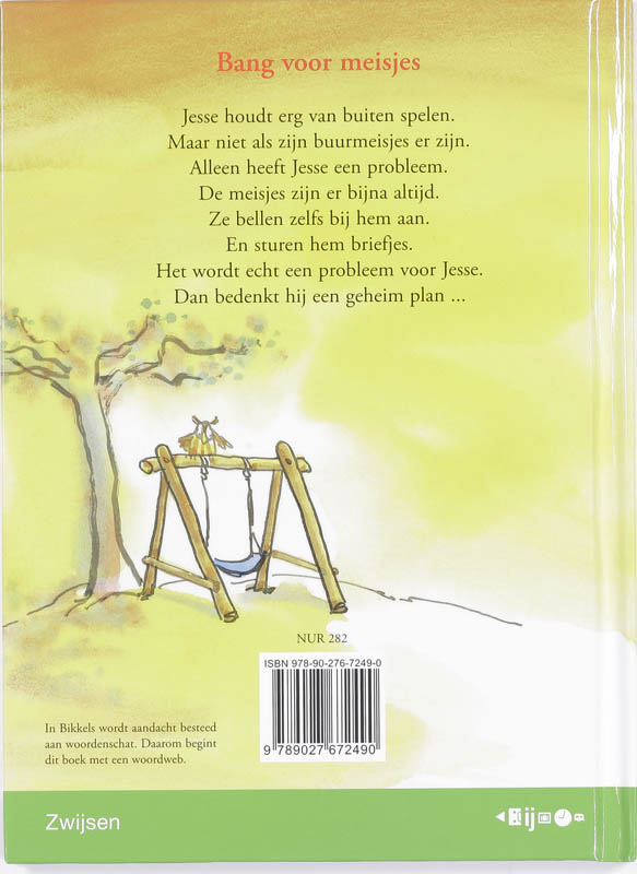 Achterkant van Bang voor meisjes