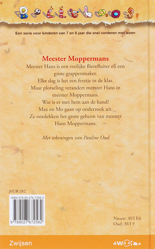 Achterkant van Meester Moppermans
