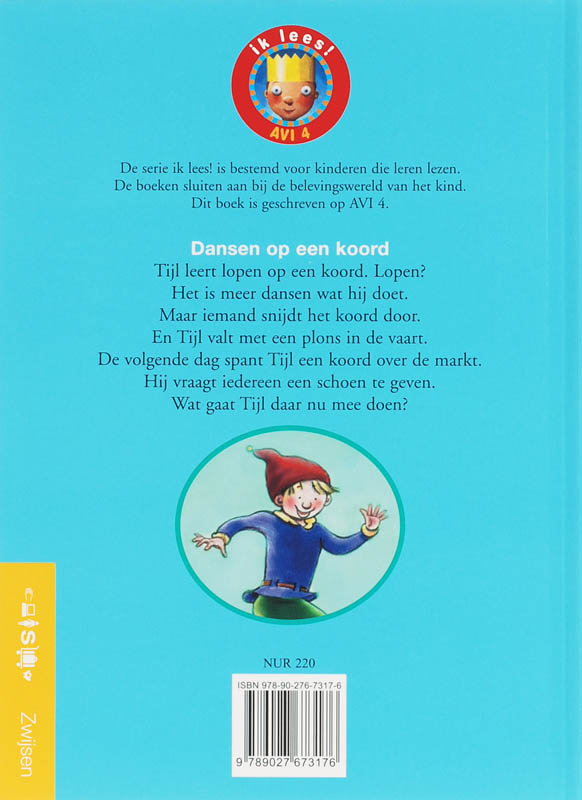 Achterkant van Dansen op een koord