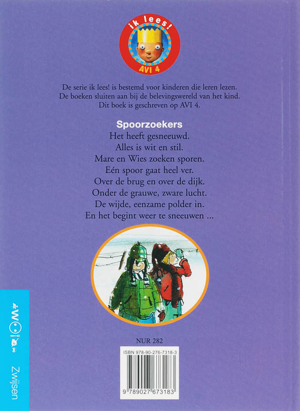 Achterkant van Spoorzoekers