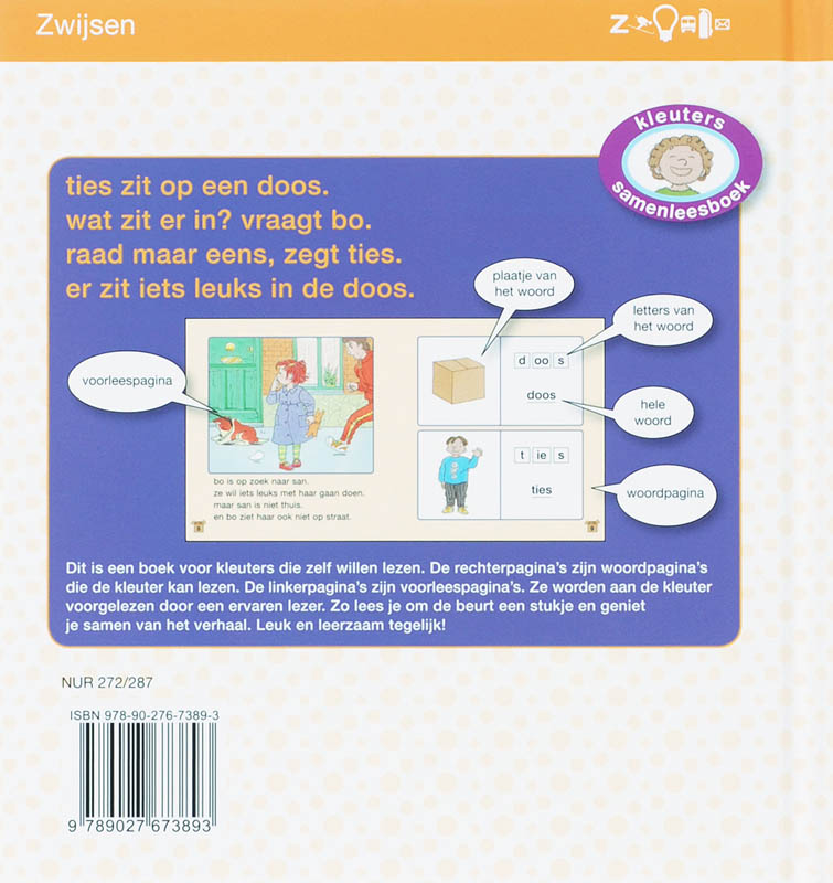 Achterkant van Het boek van Doos