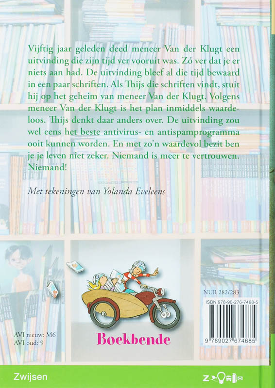 Achterkant van De Klugt-code