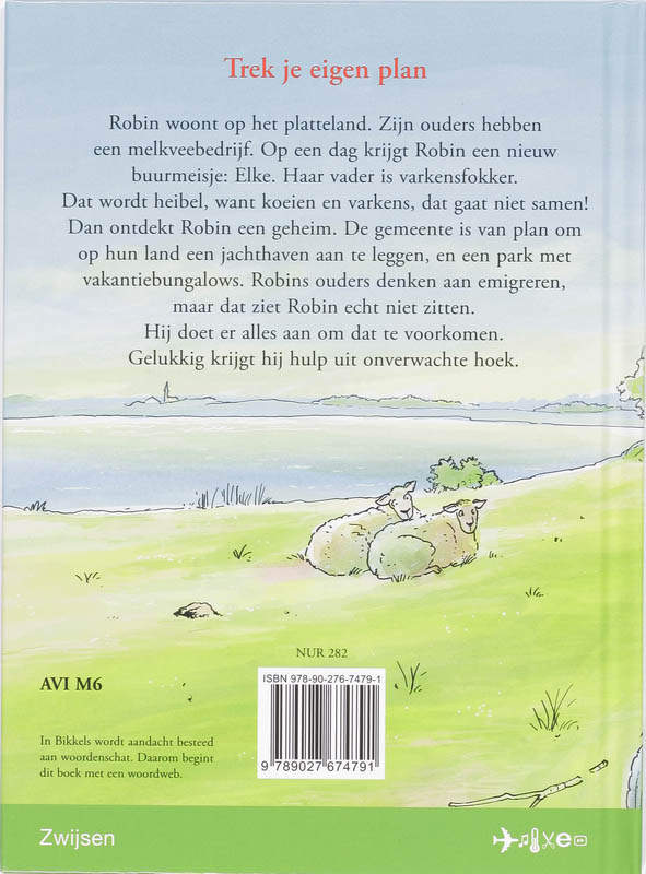 Achterkant van Trek je eigen plan