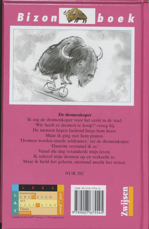 Achterkant van De dromenkoper