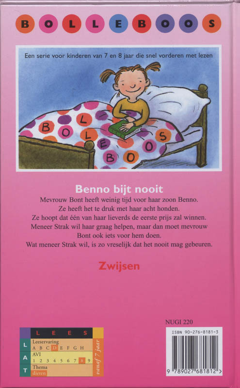 Achterkant van Benno bijt nooit