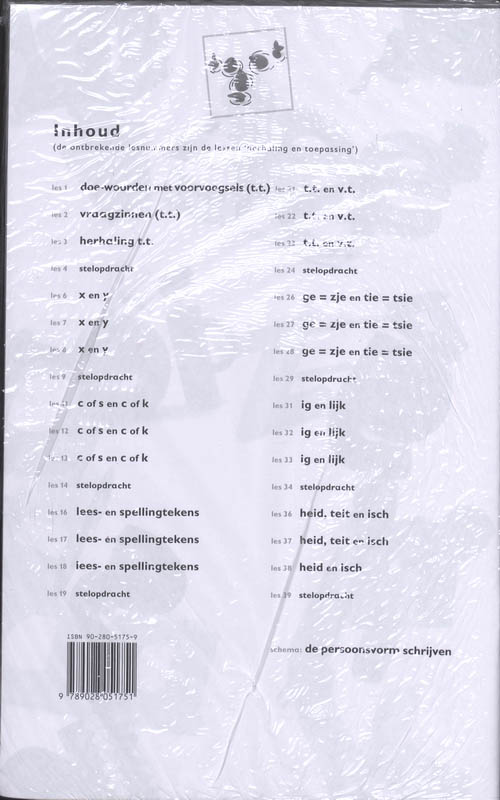 Achterkant van Bouwschrift