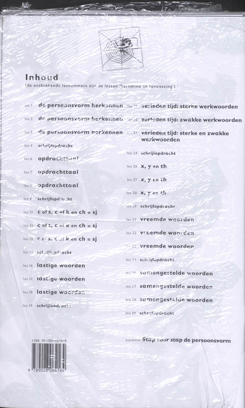 Achterkant van Bouwschrift