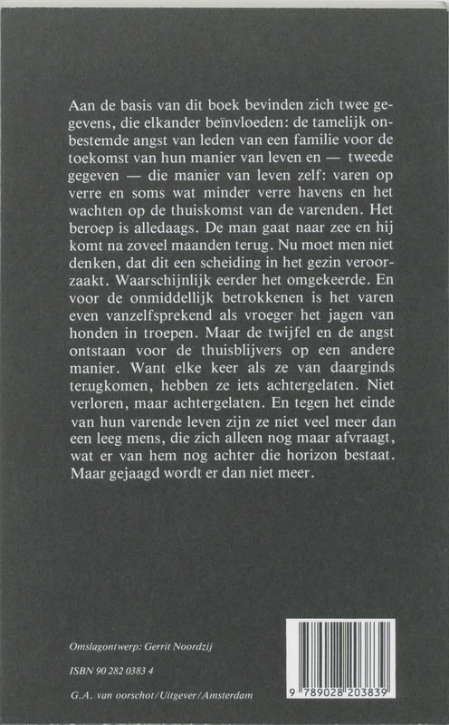 Achterkant van De honden jagen niet meer