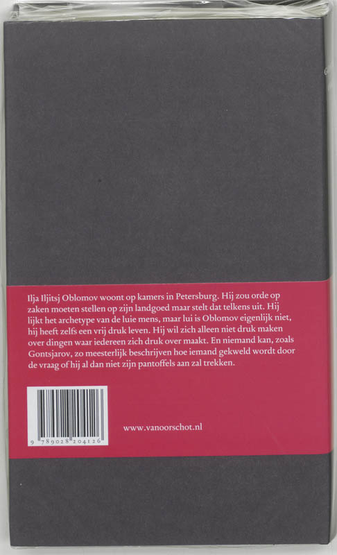 Achterkant van Oblomow