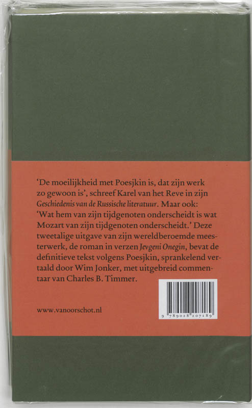 Achterkant van 2 Jewgeni Onegin