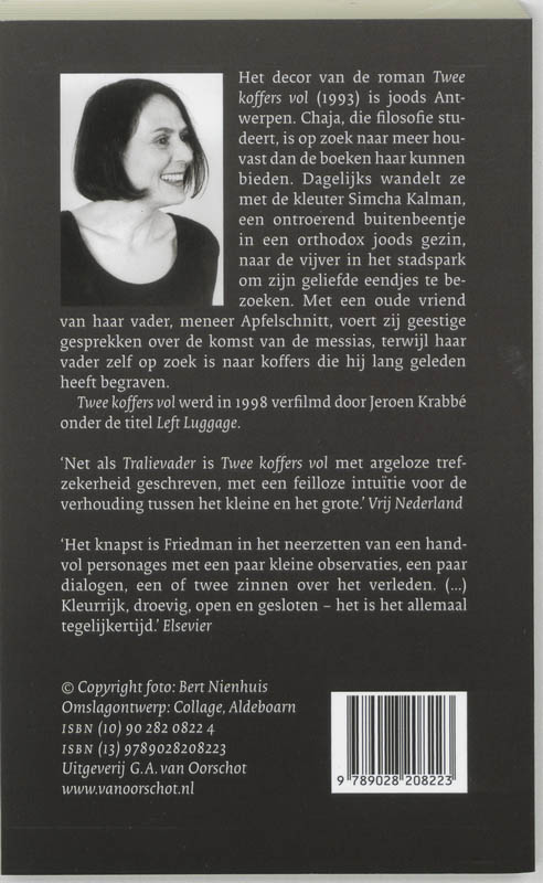 Achterkant van Twee koffers vol