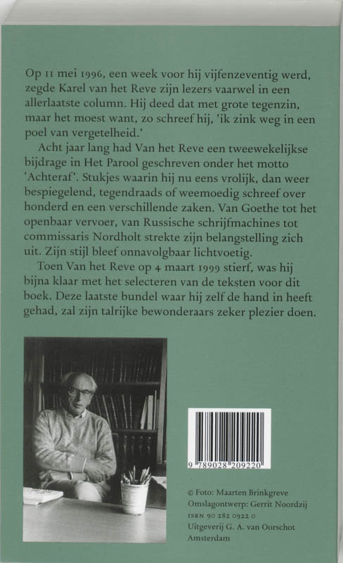 Achterkant van Achteraf
