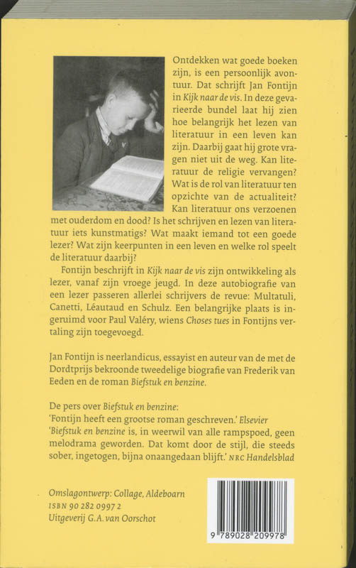 Achterkant van Kijk naar de vis