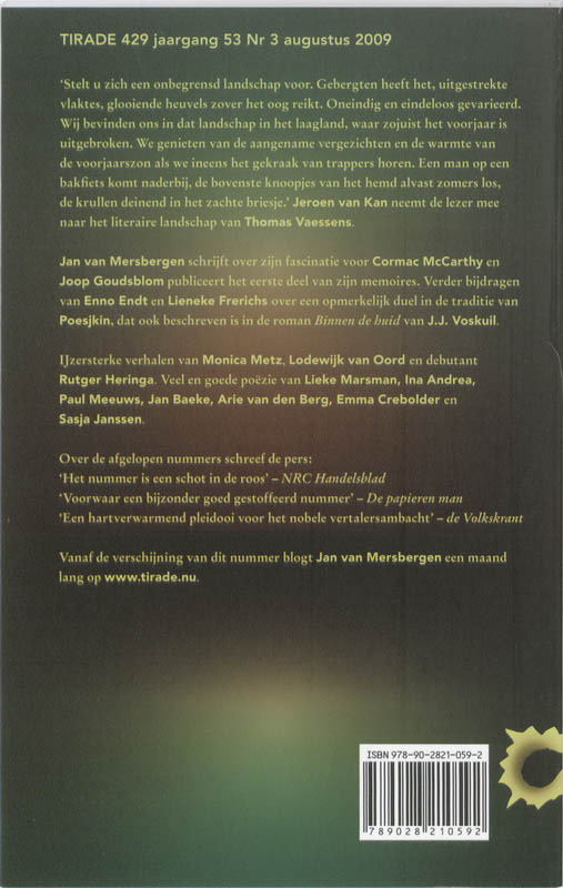 Achterkant van Tirade 429
