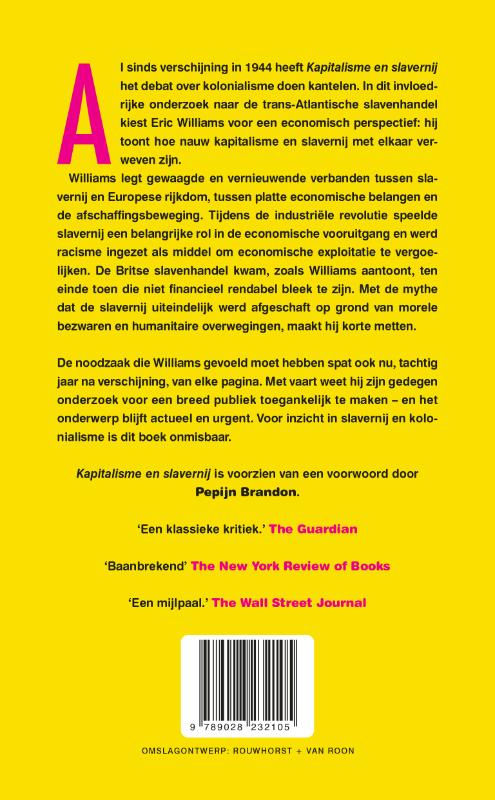 Achterkant van Kapitalisme en slavernij