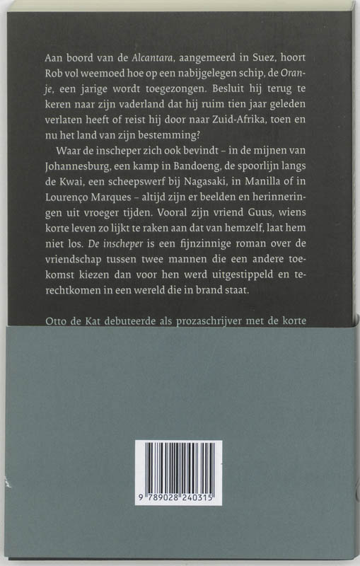 Achterkant van De inscheper