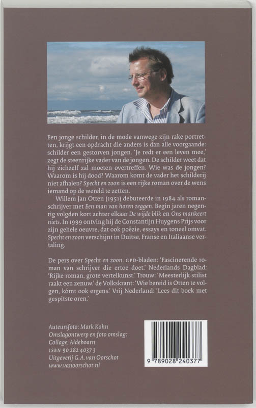 Achterkant van Specht en zoon