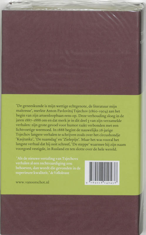 Achterkant van 3 Verhalen 1887-1888