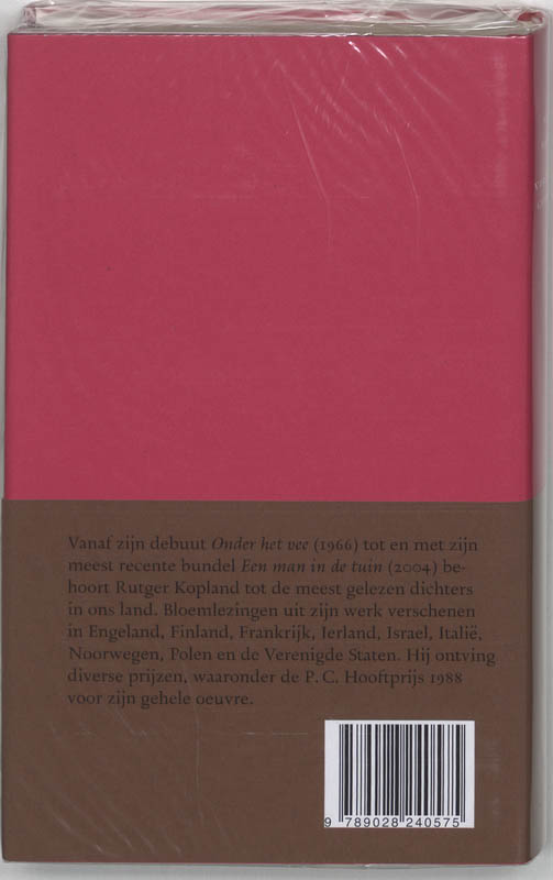 Achterkant van Verzamelde Gedichten