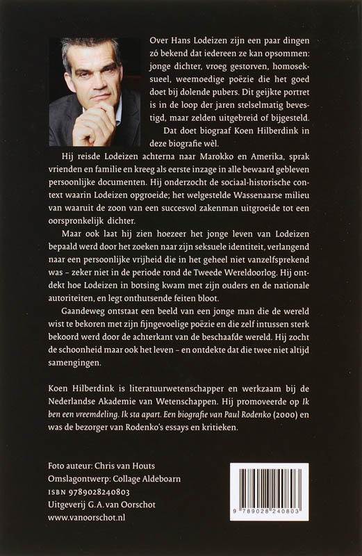 Achterkant van Hans Lodeizen